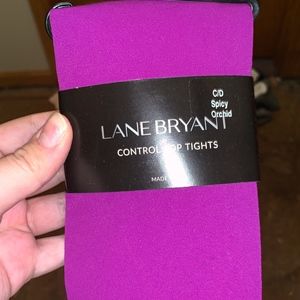Lane Bryant Control Top Tights- Bright Purple!